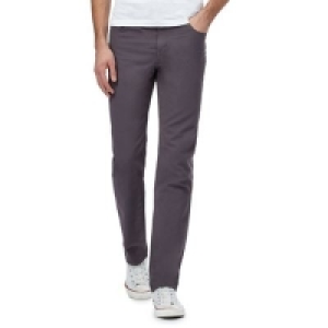 Ben Sherman - Grey corduroy straight leg trousers &pound;44.00