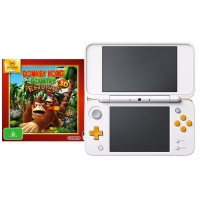 BigW  Nintendo 2DS XL Console - White/Orange + Donkey Kong Country