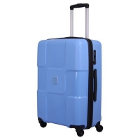 Debenhams  Tripp - Chambray World 4 wheel large suitcase