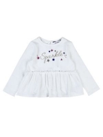 Debenhams  Outfit Kids - Girls white sparkle top