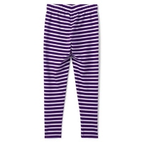 Debenhams  Lands End - Girls purple patterned ankle-length leggings