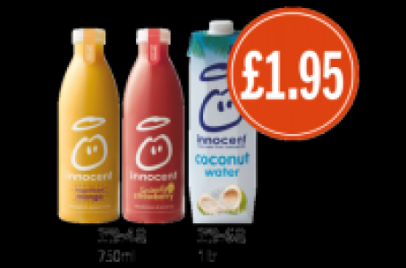 Innocent Strawberry & Banana Smoothie, Mango & Passionfruit