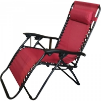 JTF  Riviera Multi-Position Relaxer Chairs Red 2 Pack