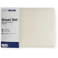 BigW  Smart Value Microfleece Sheet Set - Cream