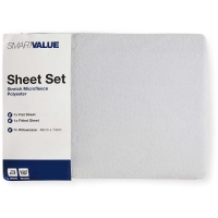 BigW  Smart Value Microfleece Sheet Set - Grey