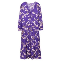 Debenhams  Mango - Purple floral print Adela dress