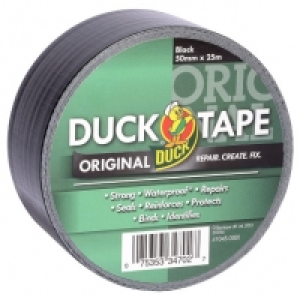 Duck Tape Original 50mm x 25m - Black &pound;2.79