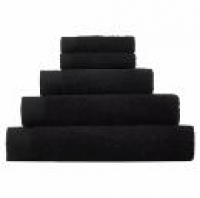 Asda George Home 100% Cotton Hand Towel - Black