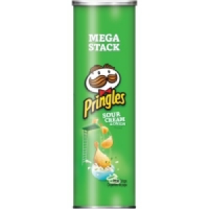 Pringles Potato Crisps Chips Mega Stack, Sour Cream & Onion, &pound;1.67