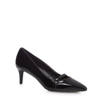 Debenhams  The Collection - Black Citten mid kitten heel court shoes