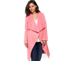 Debenhams  Wallis - Bright pink drawn waterfall coat