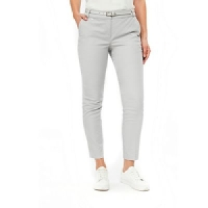 Wallis - Grey belted cigarette trousers £24.00