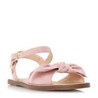 Debenhams  Dune - Pink Lettie bow trim flat sandals