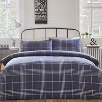 Debenhams  Home Collection - Blue Alex check bedding set