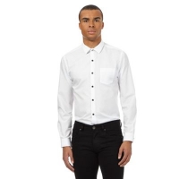 Debenhams  Red Herring - White plain long sleeved shirt