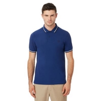 Debenhams  Fred Perry - Navy tipped embroidered logo polo shirt