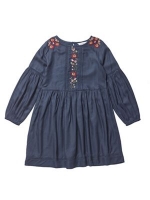 Debenhams  Outfit Kids - Girls navy woven tunic dress