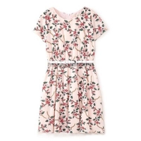 Debenhams  Yumi Girl - Girls pink floral vine print dress