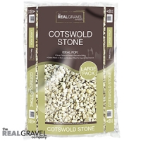 HomeBargains  Real Gravel Company: Cotswold Stone Chippings 20kg