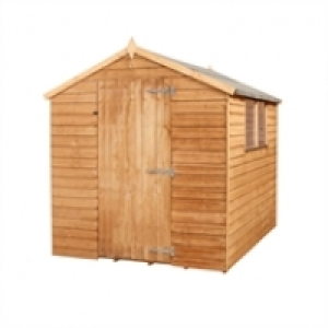 Mercia 8 x 6ft Light Brown Overlap Apex Wooden Shed (Single  £229.00