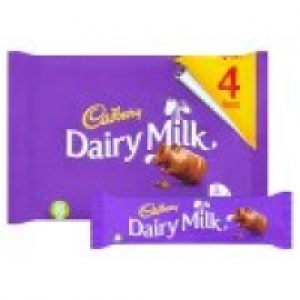Dairy Milk Chocolate Bar 4 Pack £1.00