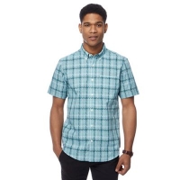 Debenhams  The Collection - Green jigsaw checked tailored fit shirt