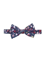 Debenhams  Burton - Navy floral print bow tie