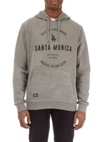Debenhams  Burton - Grey santa monica printed hoodie