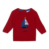 Debenhams  J by Jasper Conran - Baby boys red boat knitted jumper