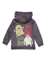 Debenhams  Outfit Kids - Boys grey monster print hoodie