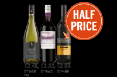 Kumala Zenith Chenin Chardonnay, Silent Peak Cabernet Sauvig