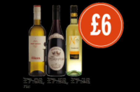 Budgens  Italia Pinot Grigio, Three French Hens Merlot and Nagyrede C