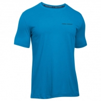 InterSport Under Armour Mens Charged Cotton Short Sleeve Blue T-Shirt