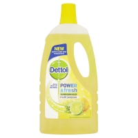 Wilko  Dettol Power Floor Cleaner Lemon 1L