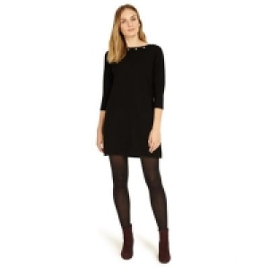 Phase Eight - Black Esmerelda eyelet tunic dress &pound;69.00