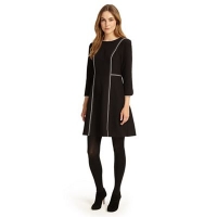 Debenhams  Phase Eight - Black and Ivory piper piped dress