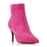 Debenhams  Dune - Pink suede Osha mid stiletto heel ankle boots