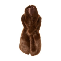 Debenhams  Dune - Brown Lovella faux fur scarf