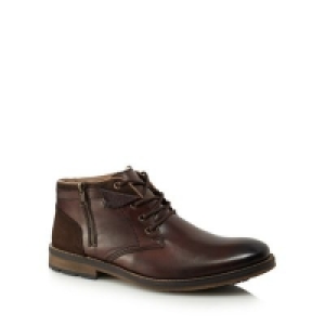 Rieker - Brown leather chukka boots &pound;57.40