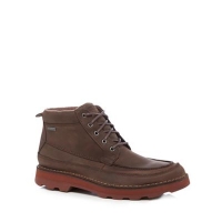 Debenhams  Clarks - Brown leather Korik Rise lace up boots
