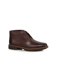 Debenhams  Clarks - Brown leather Montacute Dke Chukka boots
