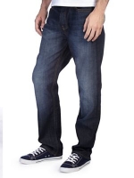Debenhams  Burton - Dark coated belted straight jeans