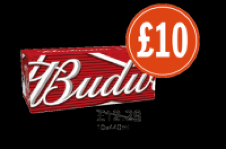 Budweiser &pound;10.00