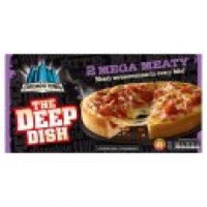 2 Mega Meaty Deep Dish Pizzas £1.25