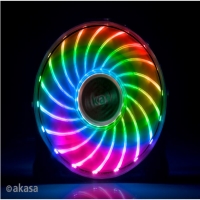Overclockers Akasa Akasa Vegas 7 Multi-Changeable LED Fan - 120mm