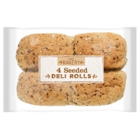 Iceland  Iceland 4 Seeded Deli Rolls 4 Pack