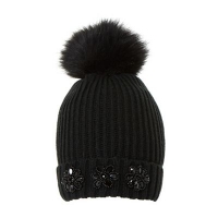 Debenhams  Dune - Black Fantasia embellished knitted hat