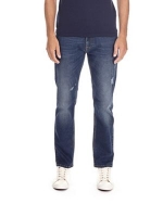Debenhams  Burton - Indigo wash slim fit ripped jeans