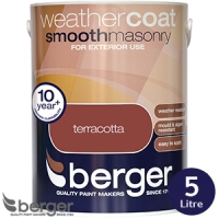 HomeBargains  Berger Weathercoat Smooth Masonry Terracotta 5L