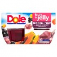 Asda Dole Fruit in Jelly Tropical Fruit in Blackcurrant Flavour Jelly